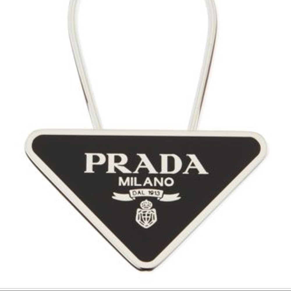 Authentic Prada bag charm/ key fob